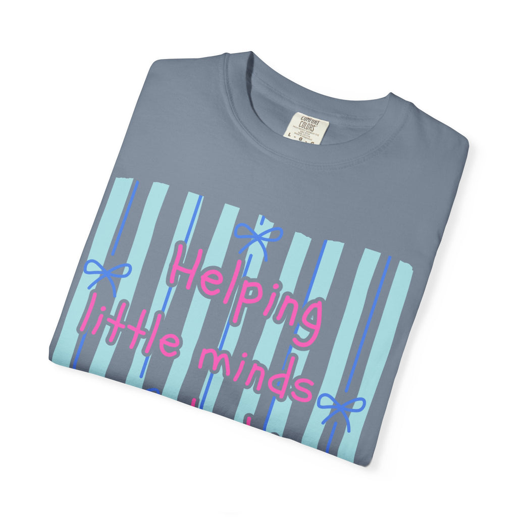 Teacher Shirt, Helping Tiny Humans do big things, Comfort Colors, Teacher appreciation gift, stripe trend