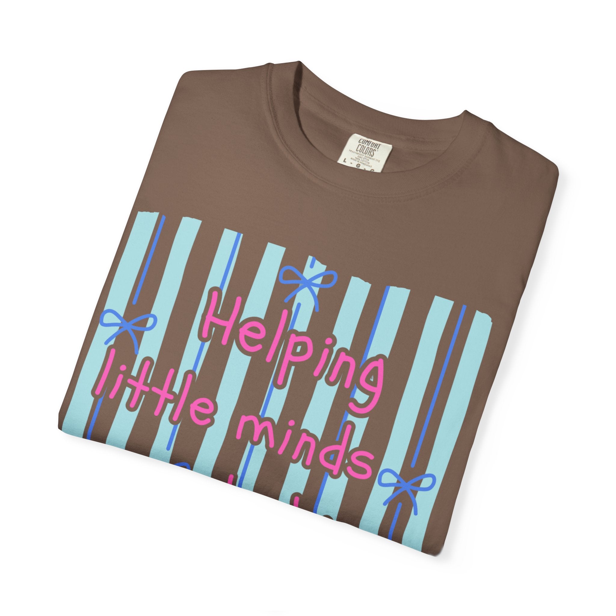 Teacher Shirt, Helping Tiny Humans do big things, Comfort Colors, Teacher appreciation gift, stripe trend