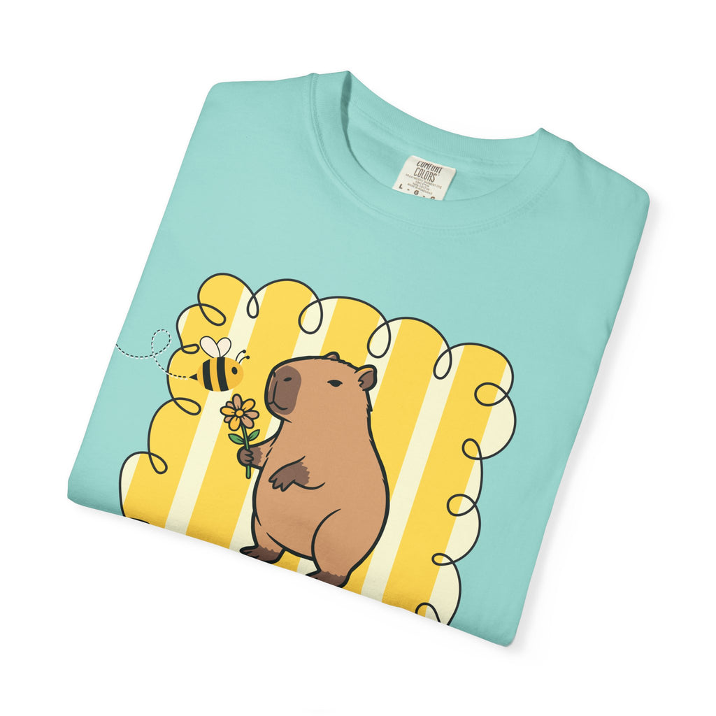 Capybara Be kind Be Capy T-shirt, Comfort Colors, Cute gift, stripe trend