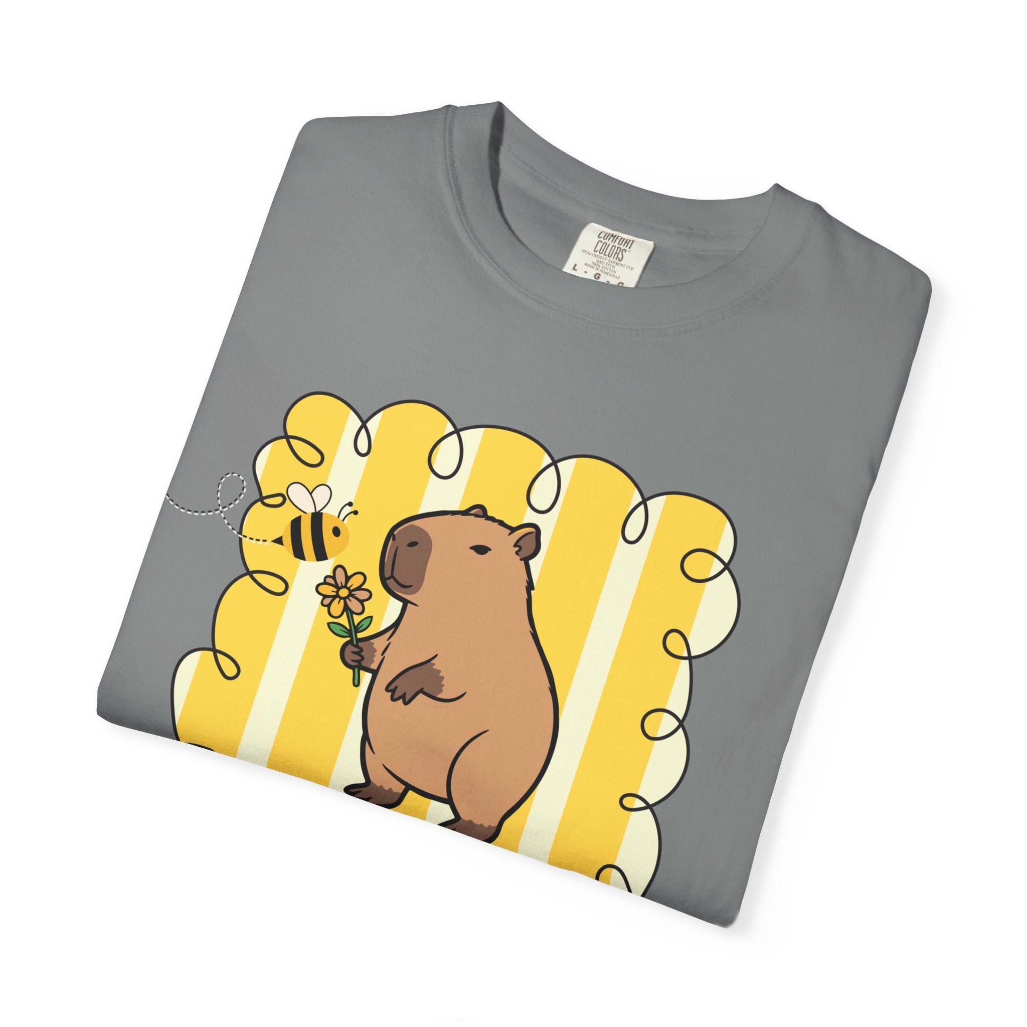 Capybara Be kind Be Capy T-shirt, Comfort Colors, Cute gift, stripe trend