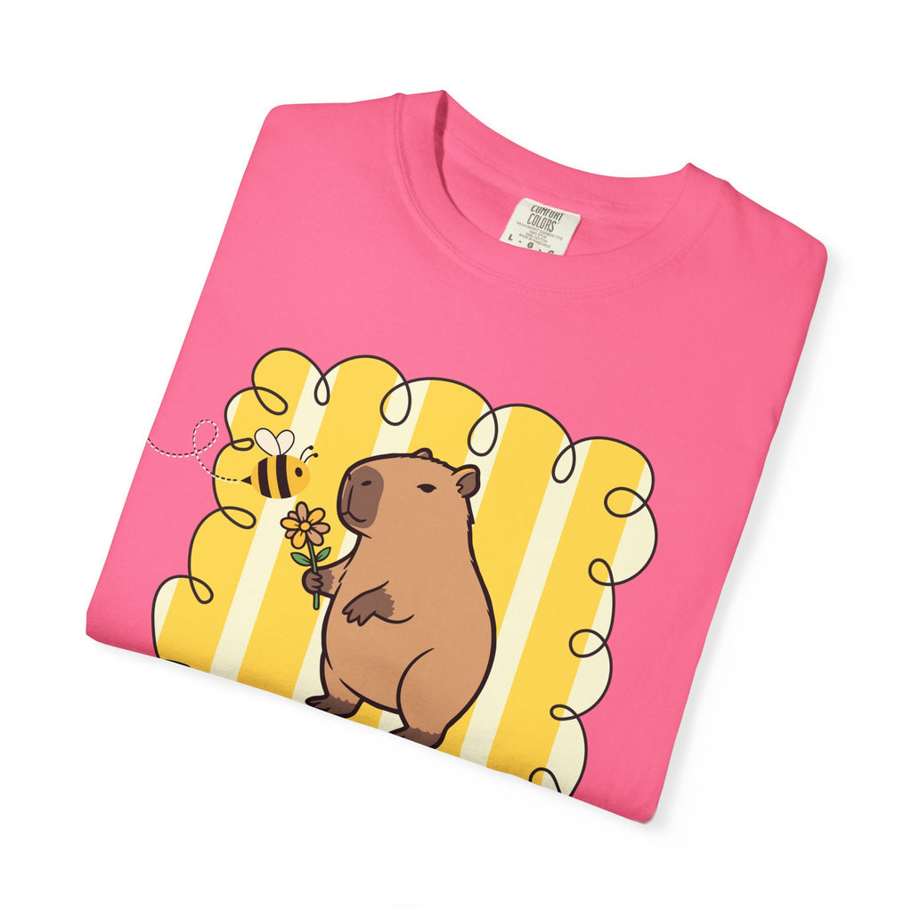 Capybara Be kind Be Capy T-shirt, Comfort Colors, Cute gift, stripe trend