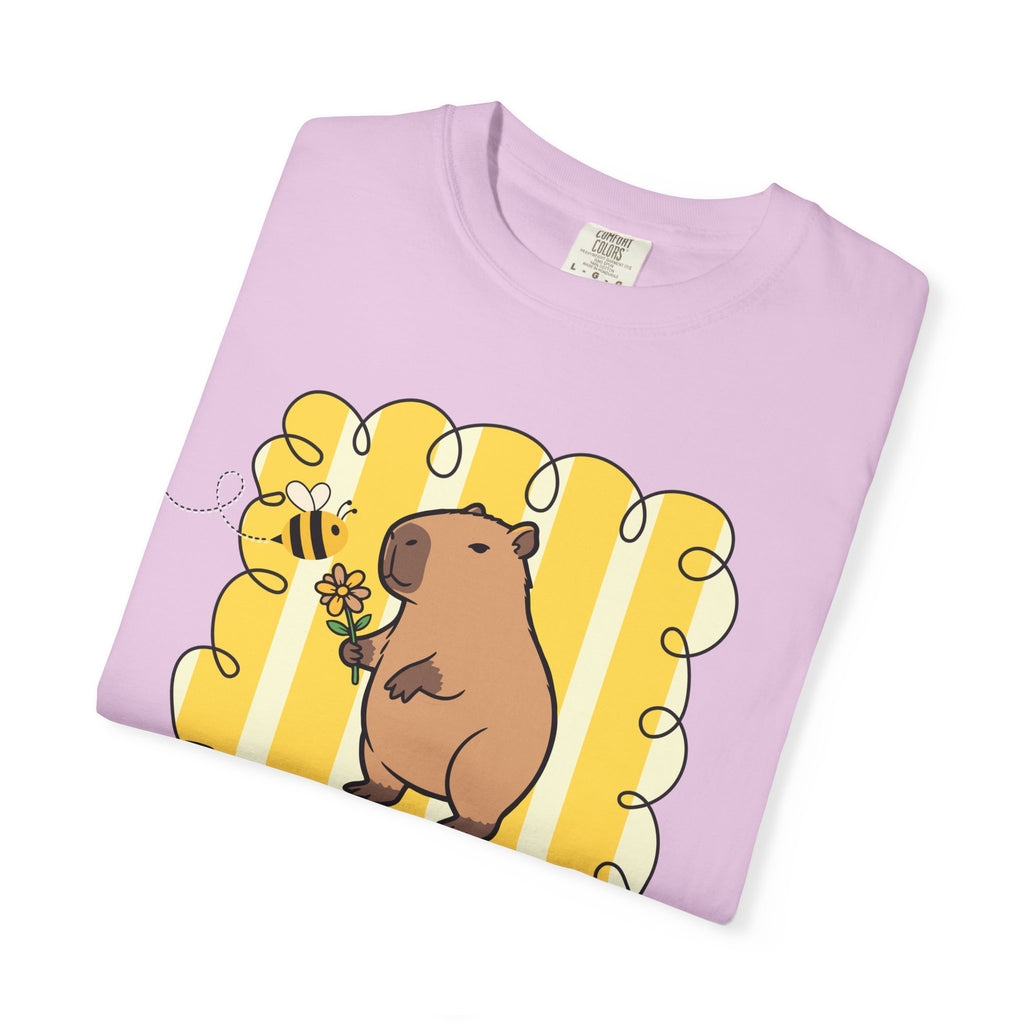 Capybara Be kind Be Capy T-shirt, Comfort Colors, Cute gift, stripe trend