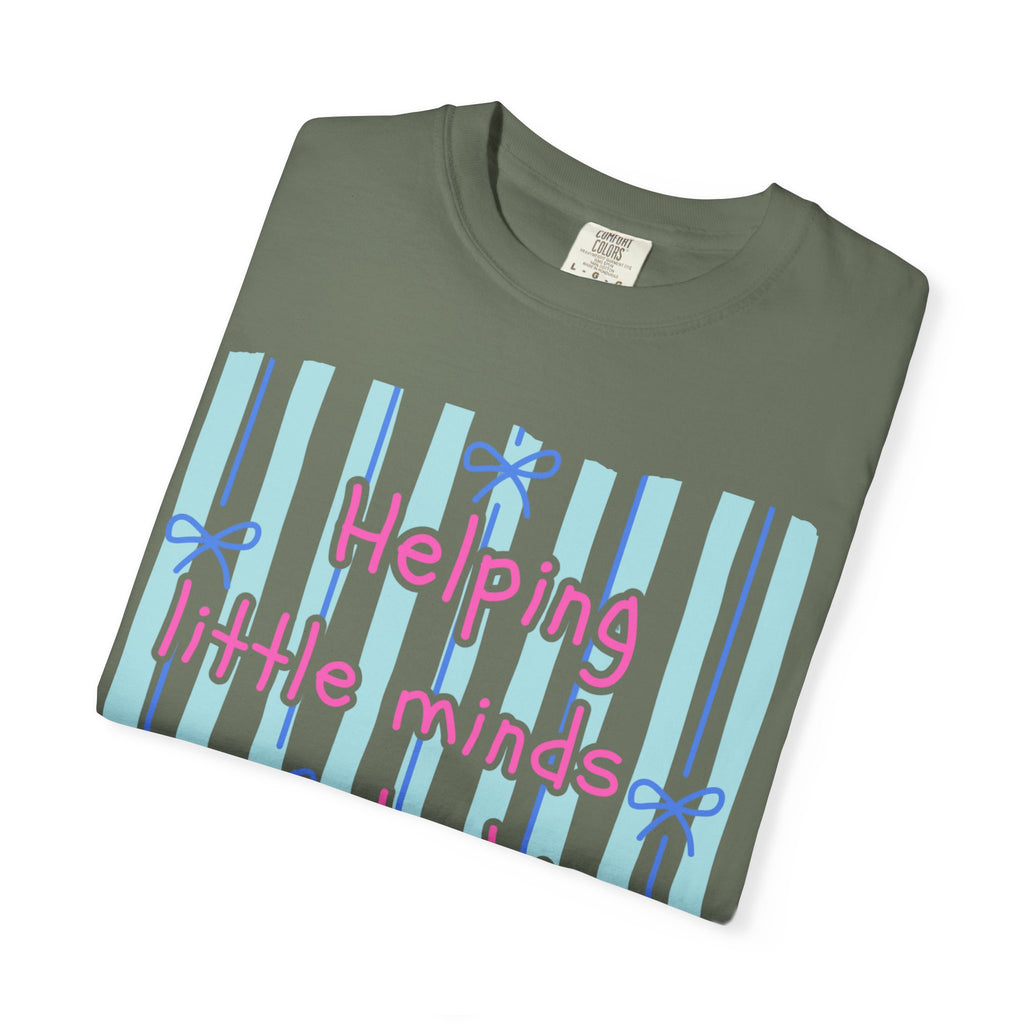 Teacher Shirt, Helping Tiny Humans do big things, Comfort Colors, Teacher appreciation gift, stripe trend