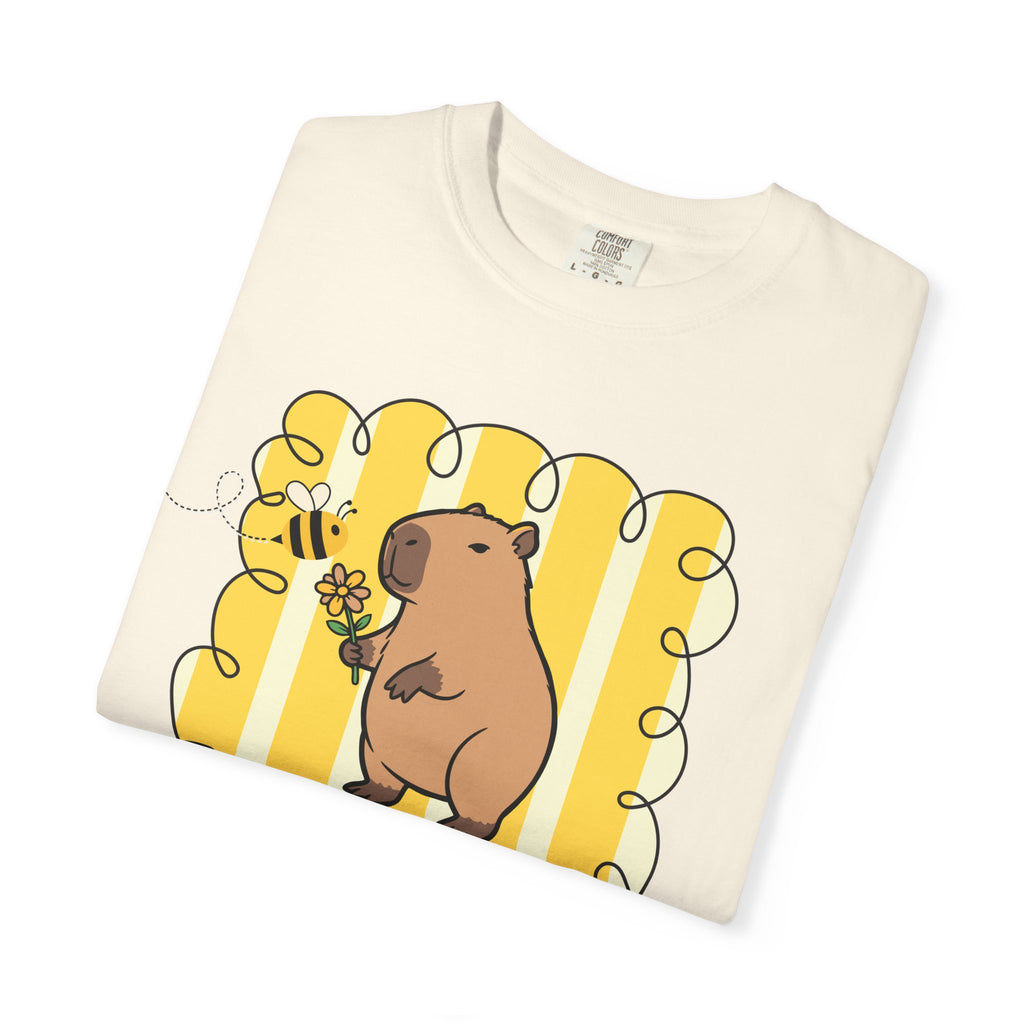Capybara Be kind Be Capy T-shirt, Comfort Colors, Cute gift, stripe trend