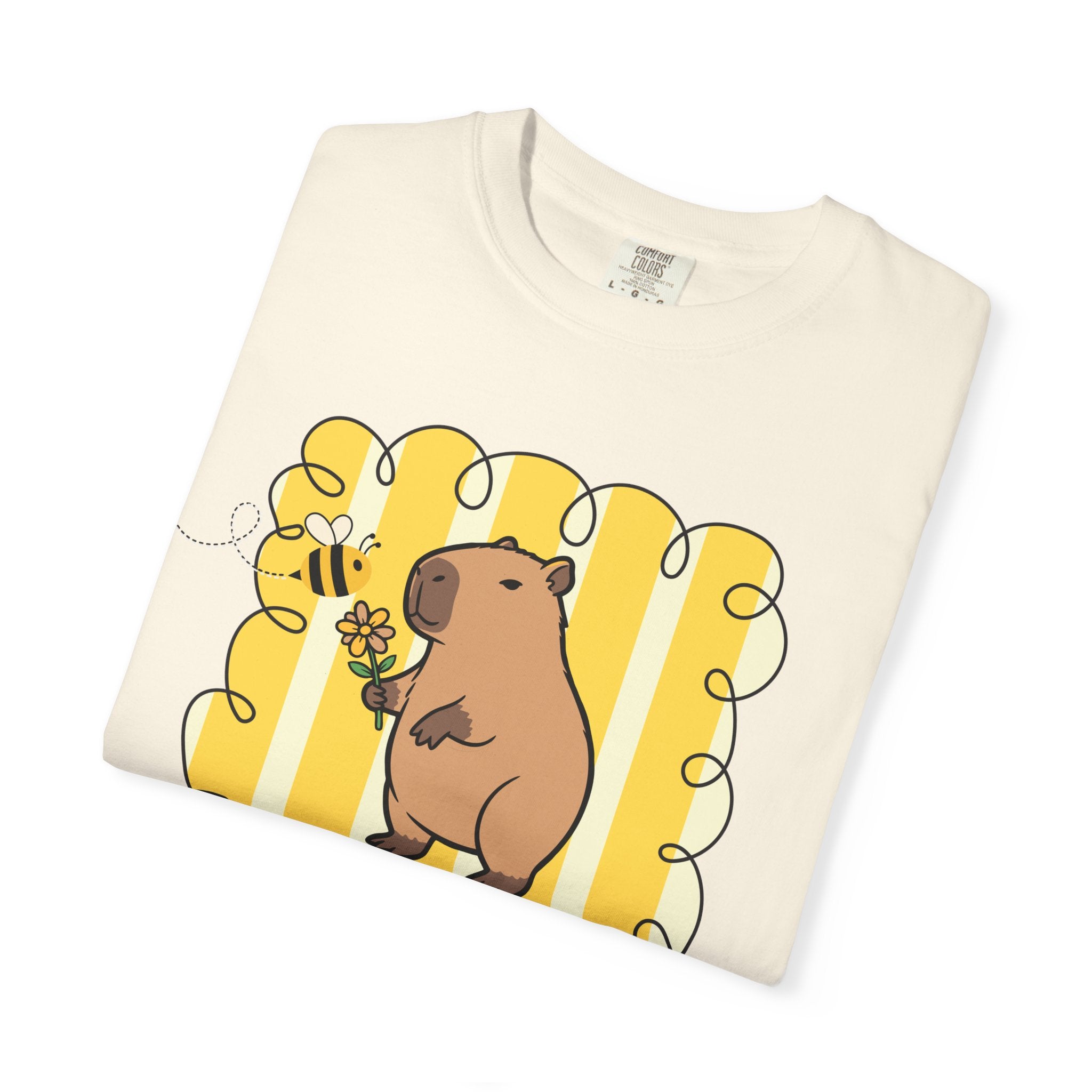 Capybara Be kind Be Capy T-shirt, Comfort Colors, Cute gift, stripe trend
