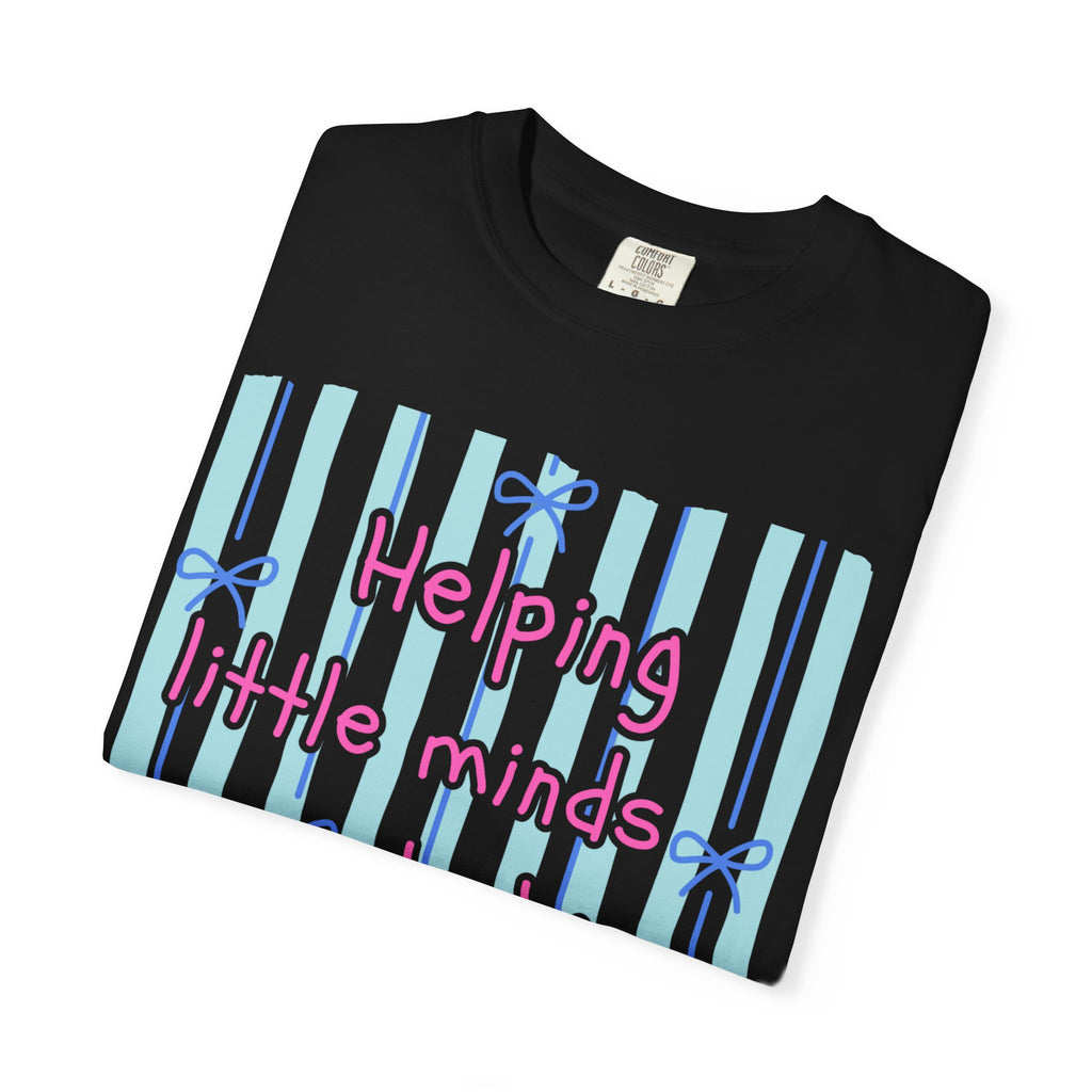 Teacher Shirt, Helping Tiny Humans do big things, Comfort Colors, Teacher appreciation gift, stripe trend