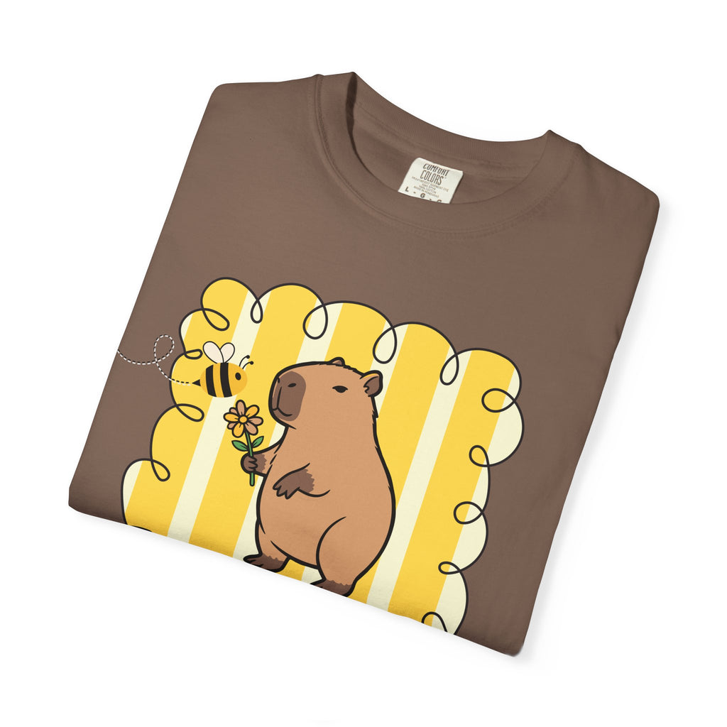 Capybara Be kind Be Capy T-shirt, Comfort Colors, Cute gift, stripe trend
