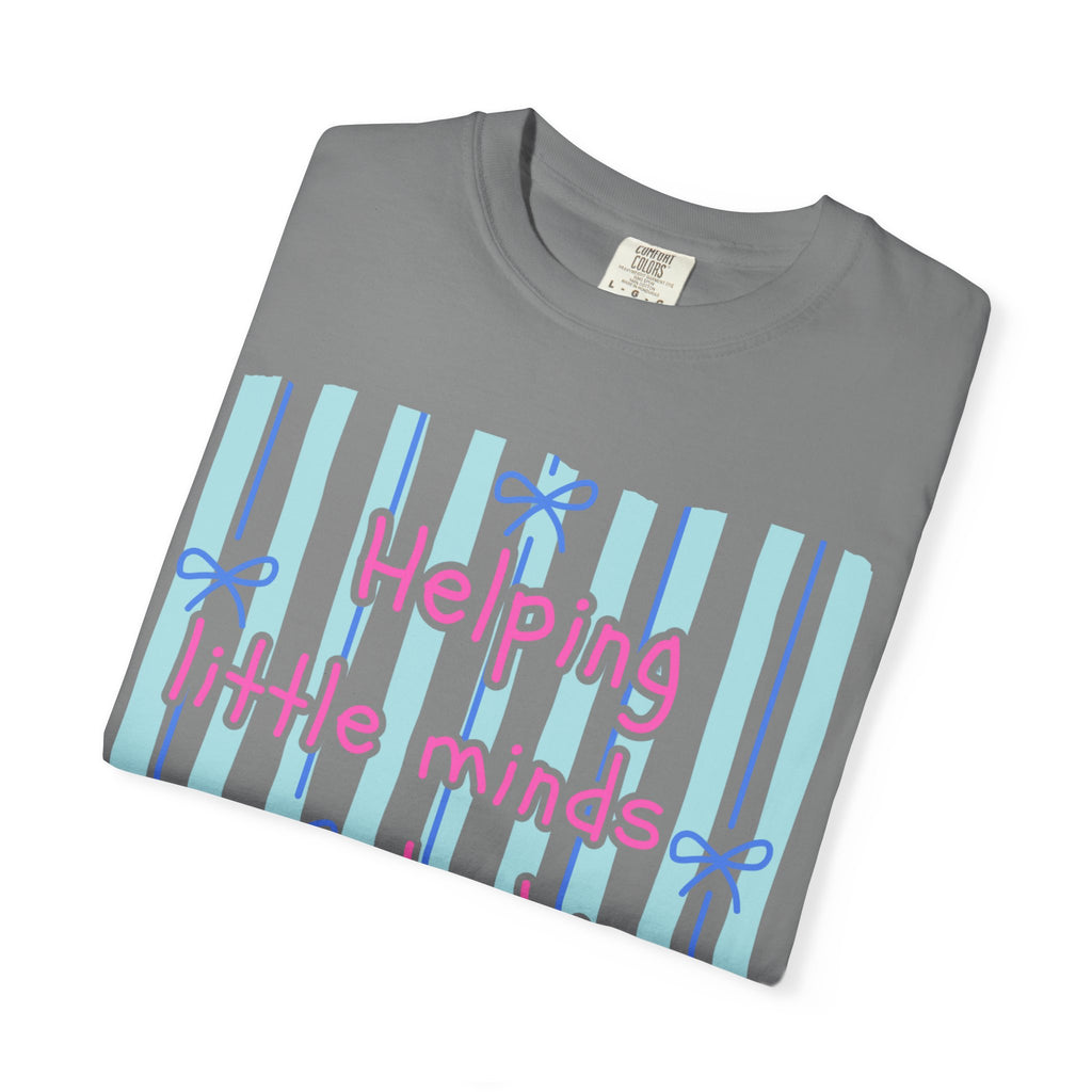 Teacher Shirt, Helping Tiny Humans do big things, Comfort Colors, Teacher appreciation gift, stripe trend