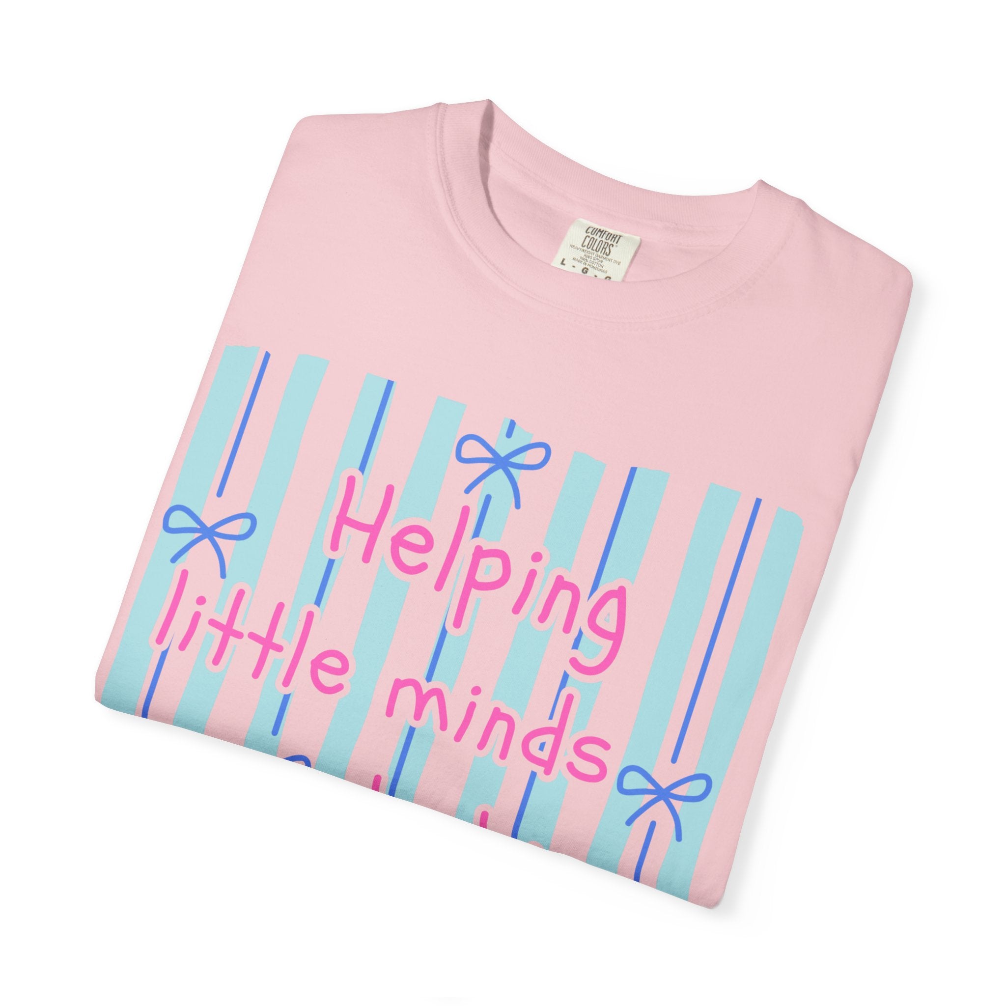 Teacher Shirt, Helping Tiny Humans do big things, Comfort Colors, Teacher appreciation gift, stripe trend