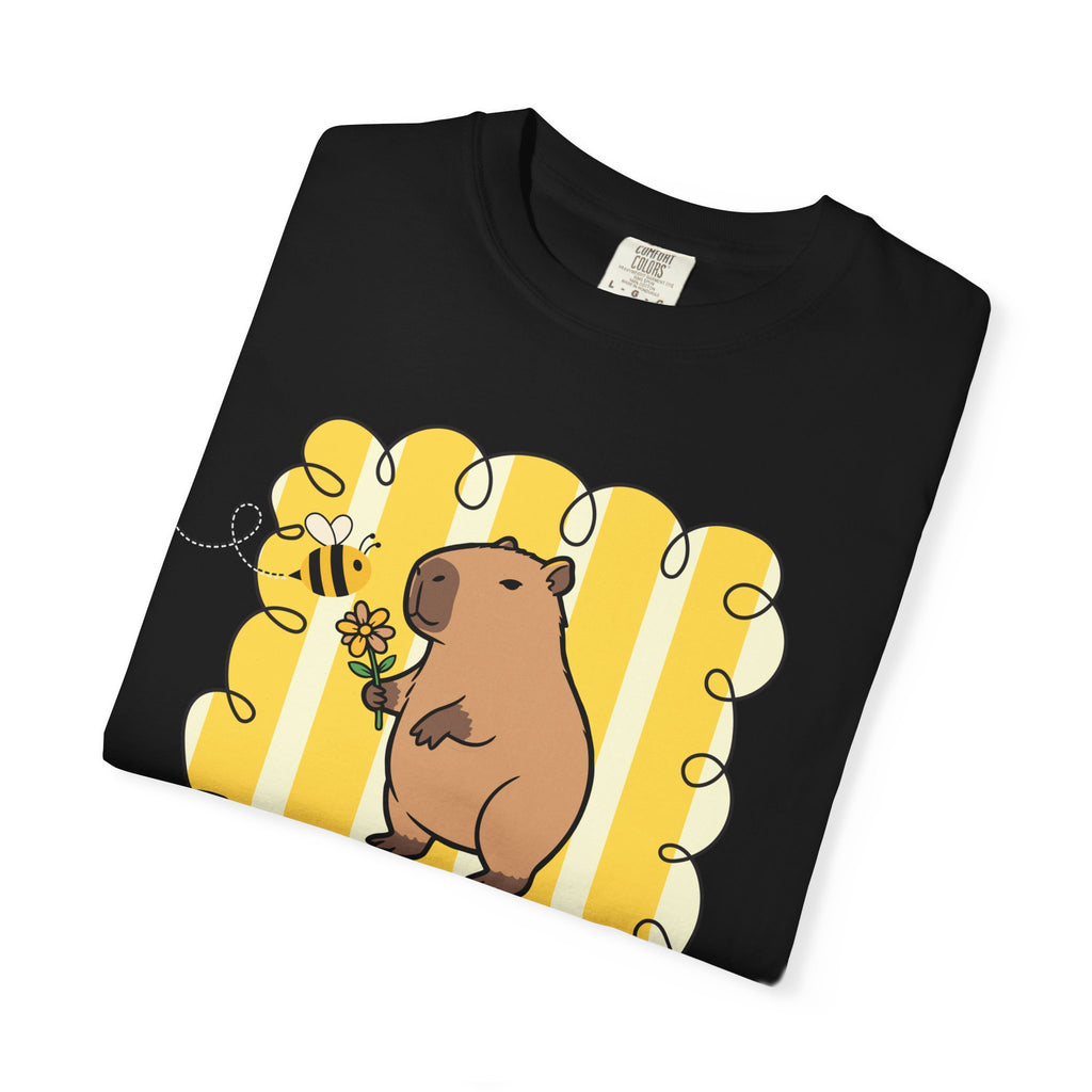 Capybara Be kind Be Capy T-shirt, Comfort Colors, Cute gift, stripe trend