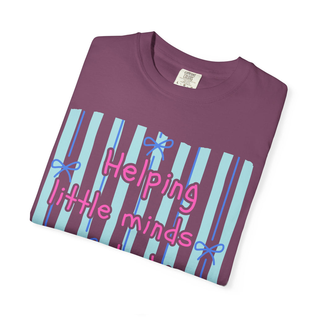 Teacher Shirt, Helping Tiny Humans do big things, Comfort Colors, Teacher appreciation gift, stripe trend