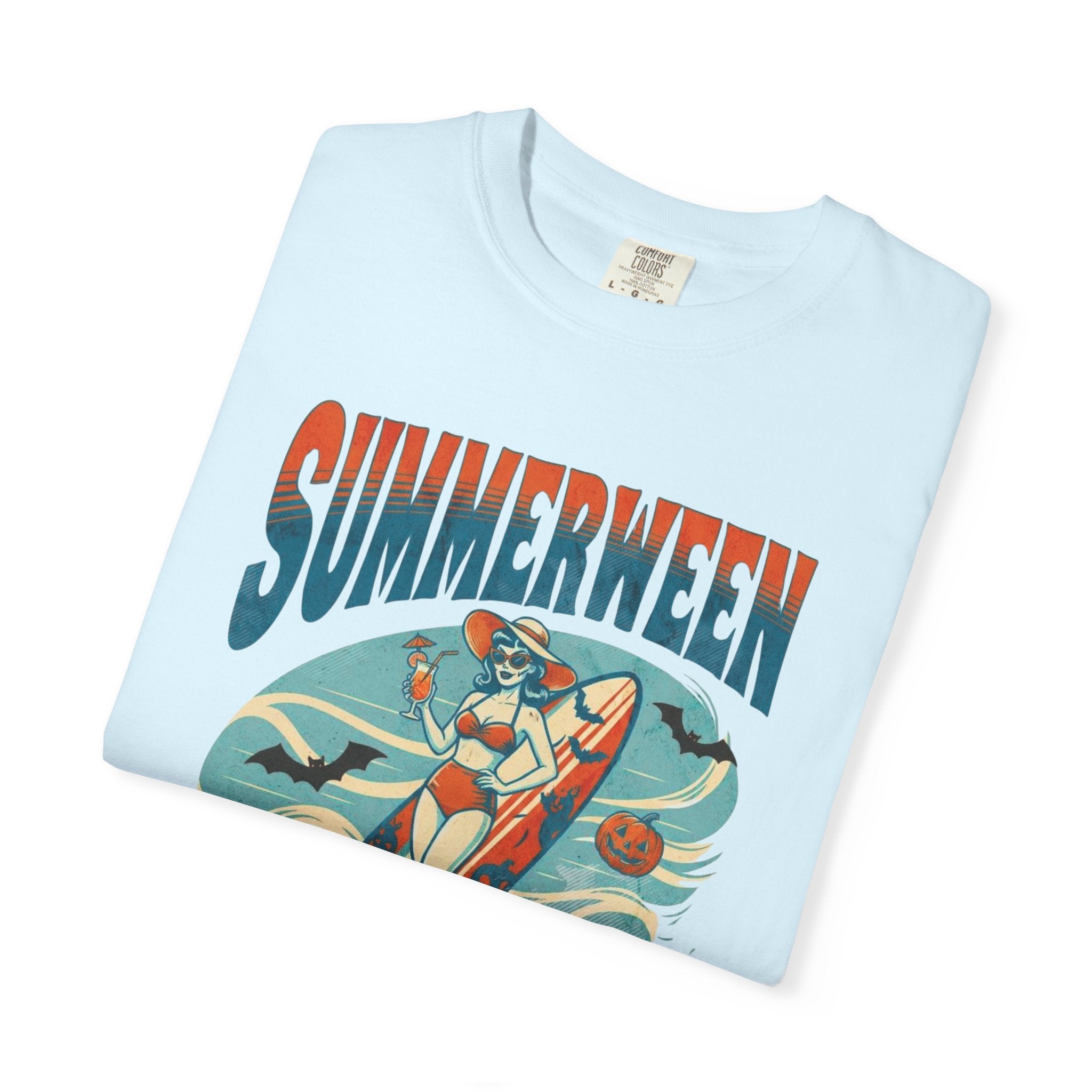 Summerween Vibes T shirt, Comfort Colors, Summer Halloween Shirt Ghouls just wanna have sun, Retro Vibes
