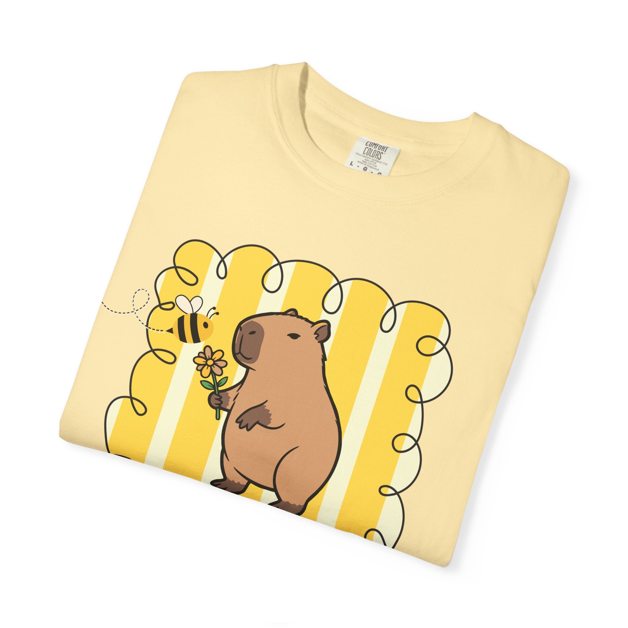 Capybara Be kind Be Capy T-shirt, Comfort Colors, Cute gift, stripe trend