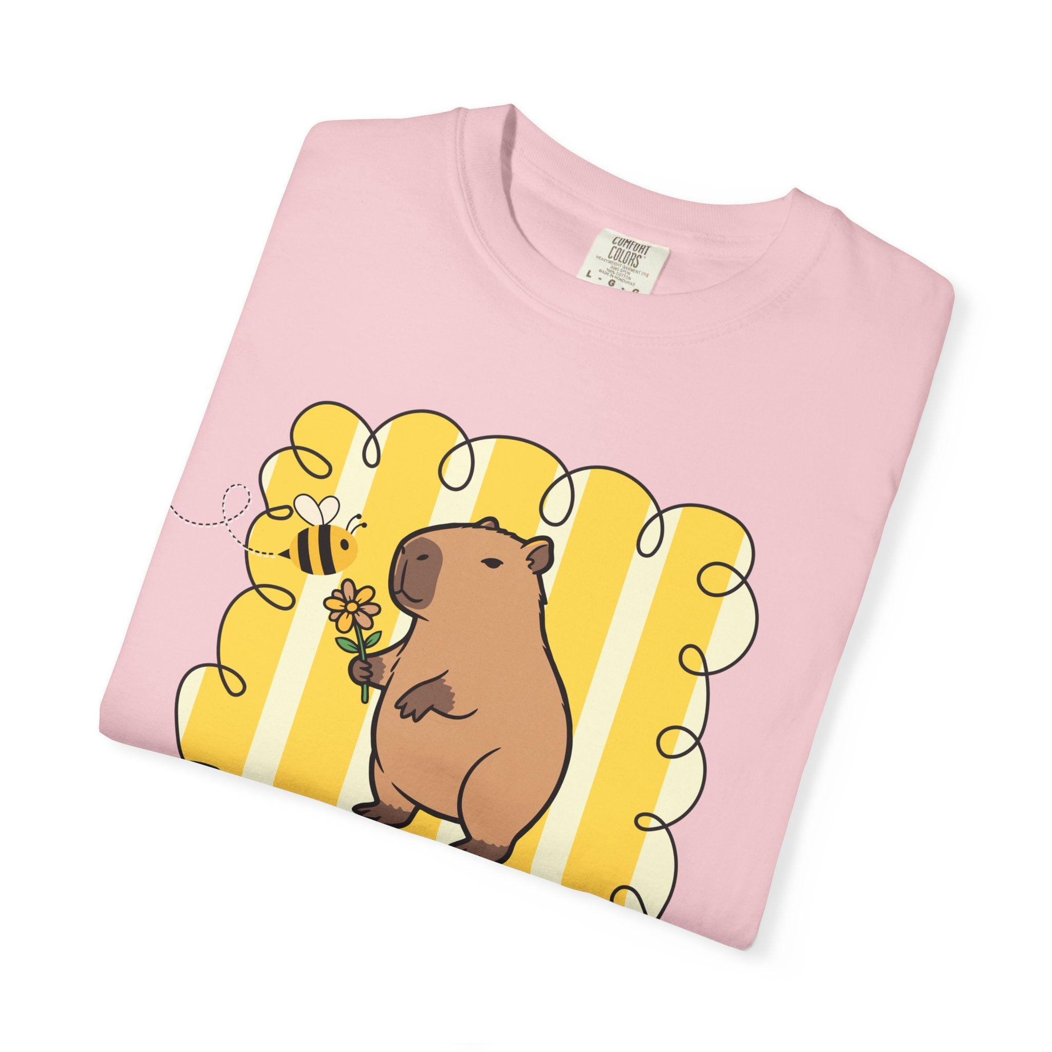 Capybara Be kind Be Capy T-shirt, Comfort Colors, Cute gift, stripe trend