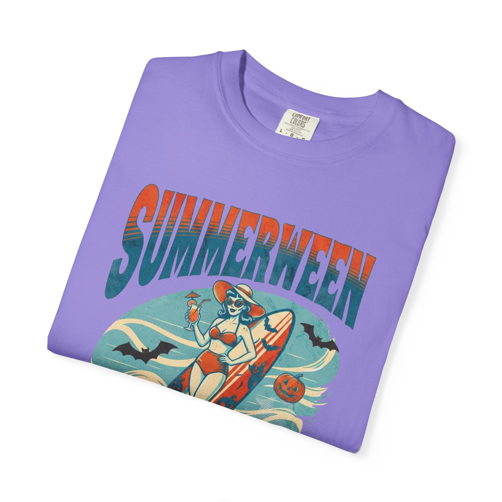 Summerween Vibes T shirt, Comfort Colors, Summer Halloween Shirt Ghouls just wanna have sun, Retro Vibes