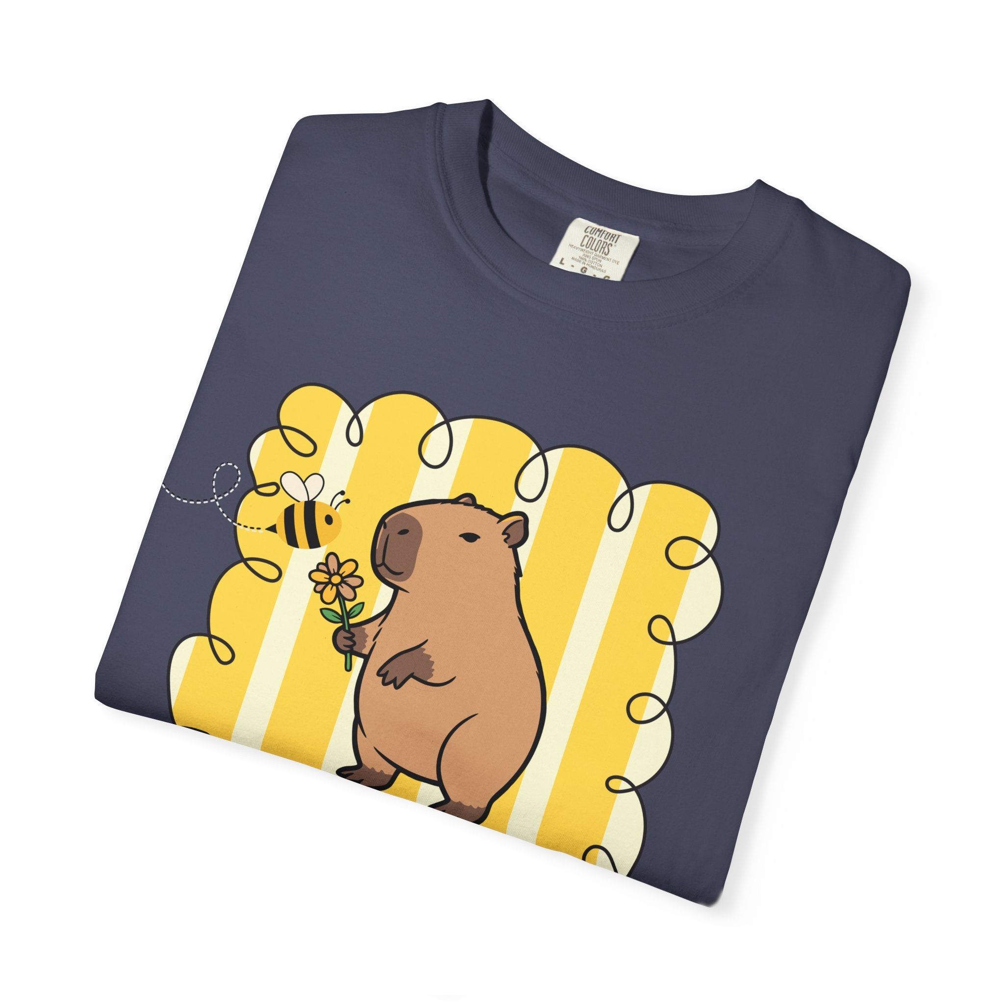 Capybara Be kind Be Capy T-shirt, Comfort Colors, Cute gift, stripe trend
